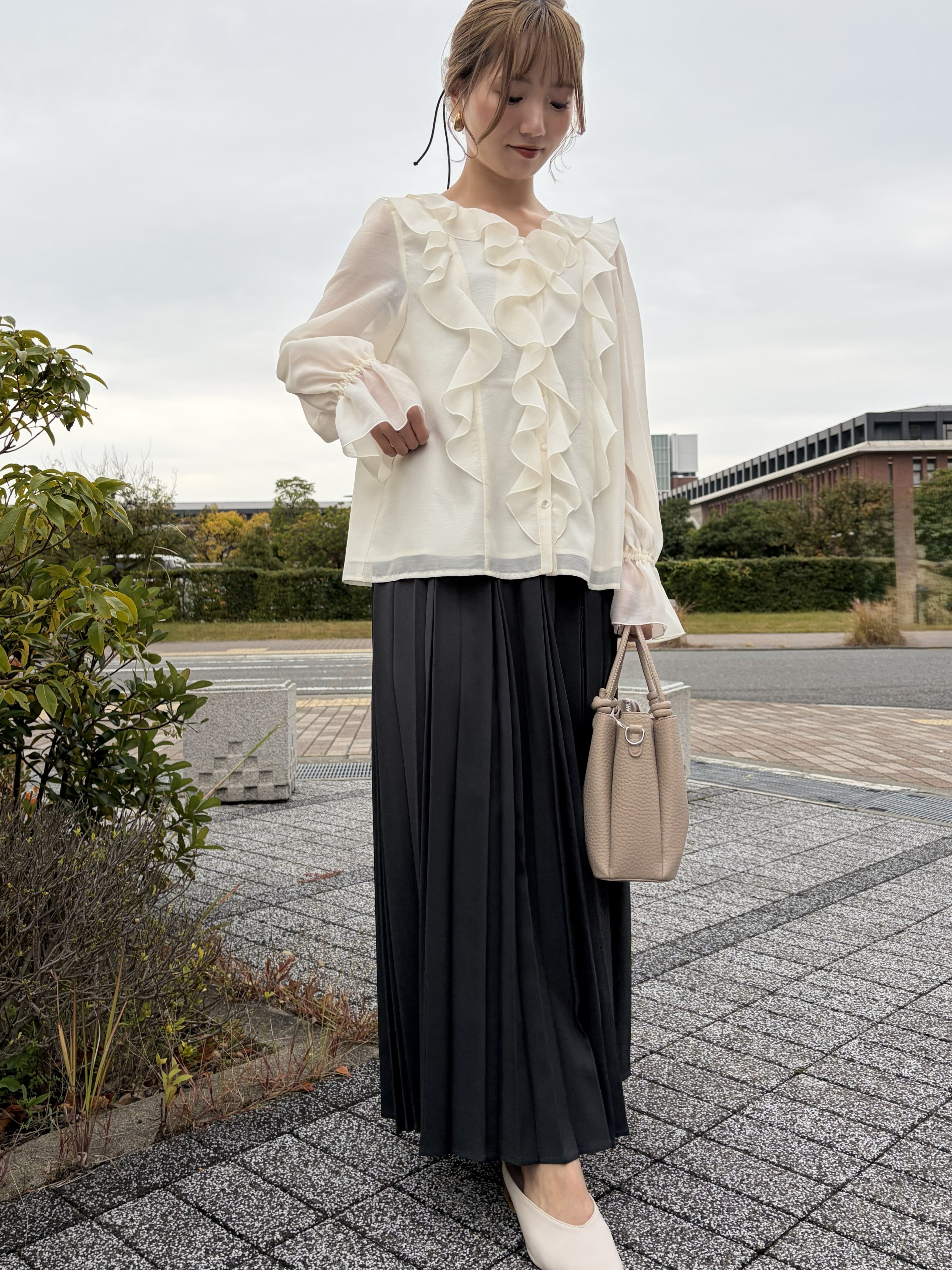 9286KT】シアーラッフルブラウス（9113-61056） | 9286 Fashion Lab