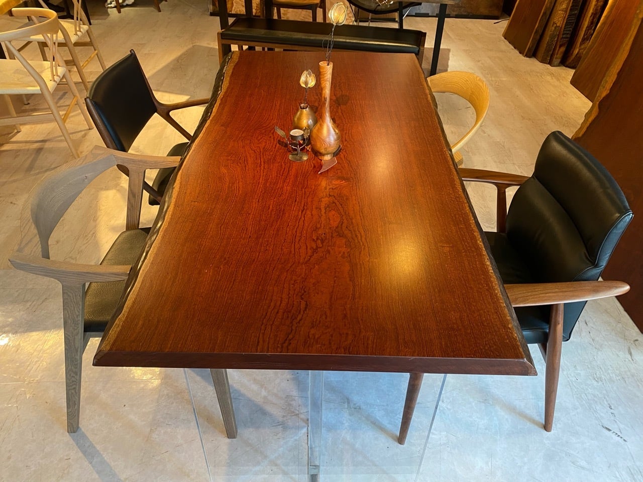 玉杢】ブビンガ_1680×780-815×50_青山店_テーブル天板/一枚板