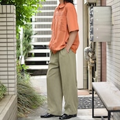 rayon blend 2tuck slacks khaki
