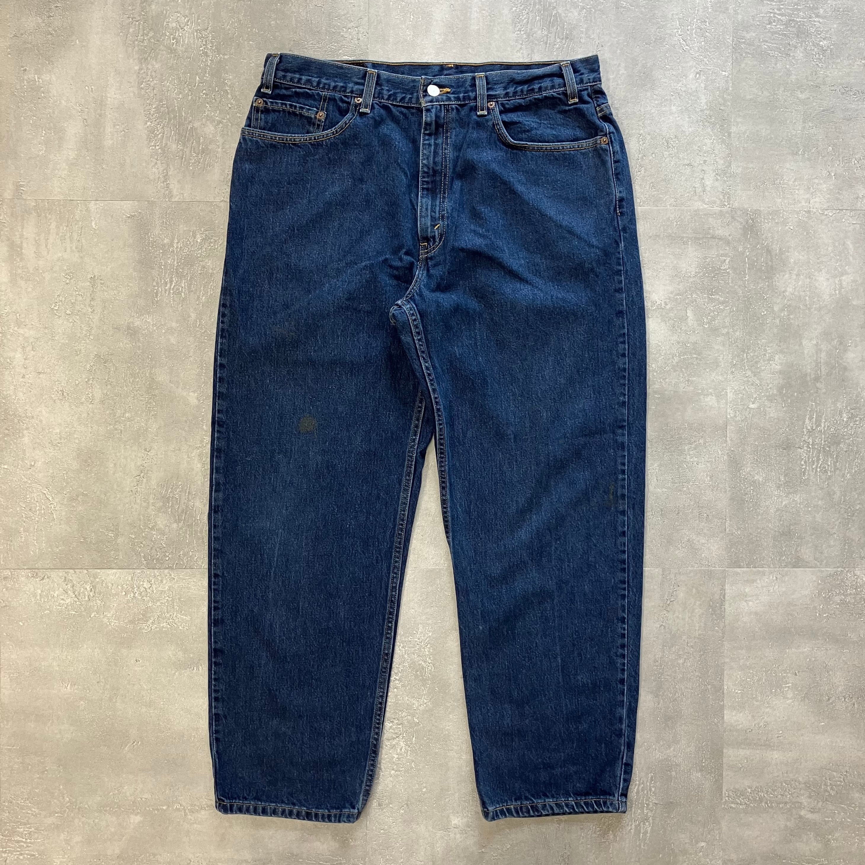 《実寸w36l30》levis 03年製 Mexico製 バギー リラックスデニム 濃紺 No.1387