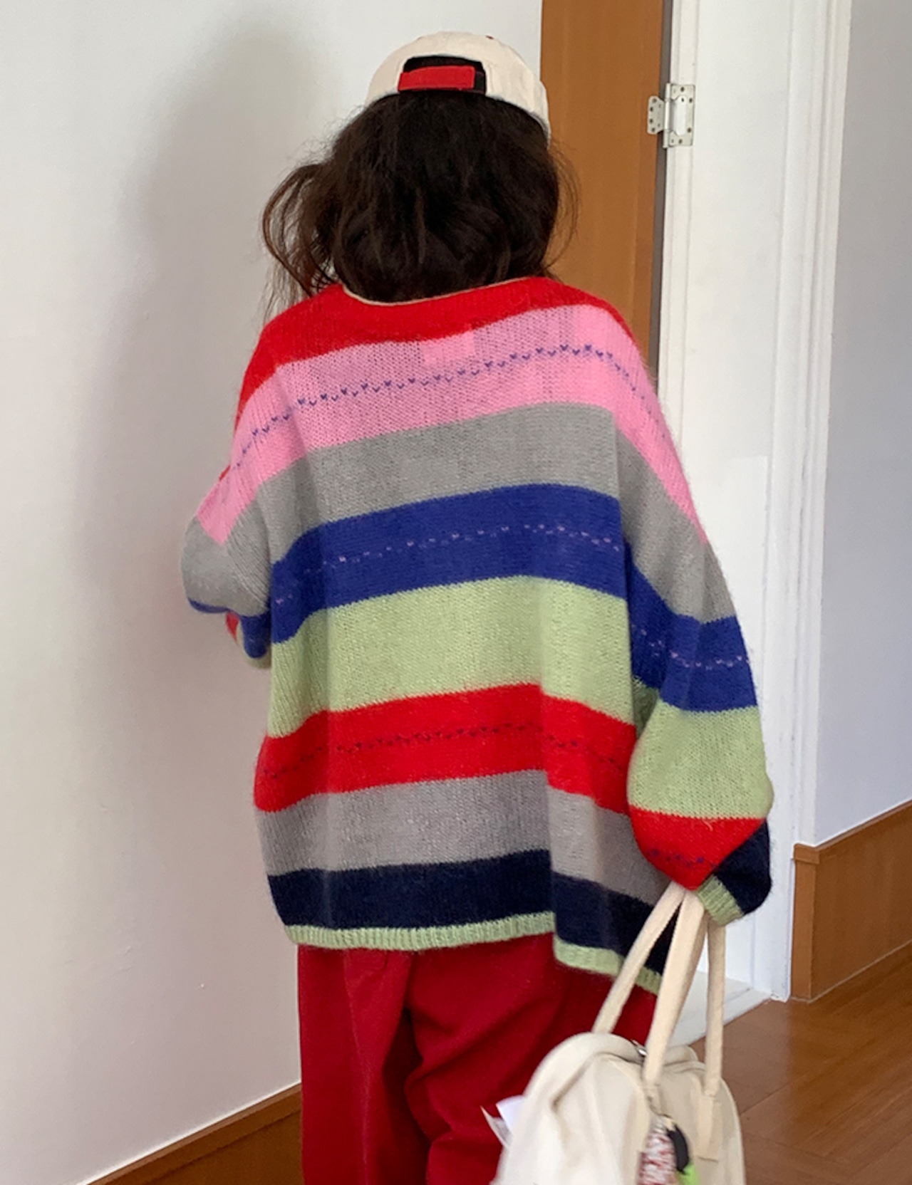 【25aw】Mohair colorful Cardigan_2colors
