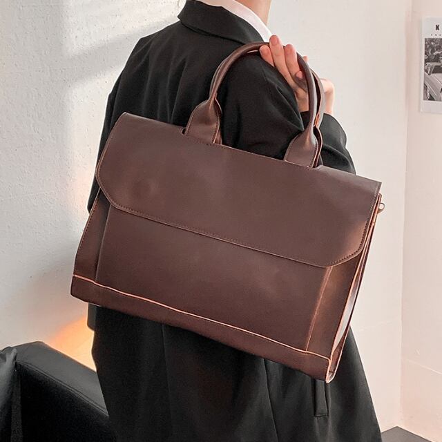予約販売】ショルダーバッグ ビジネスバッグ 2Way 大容量 レザー
