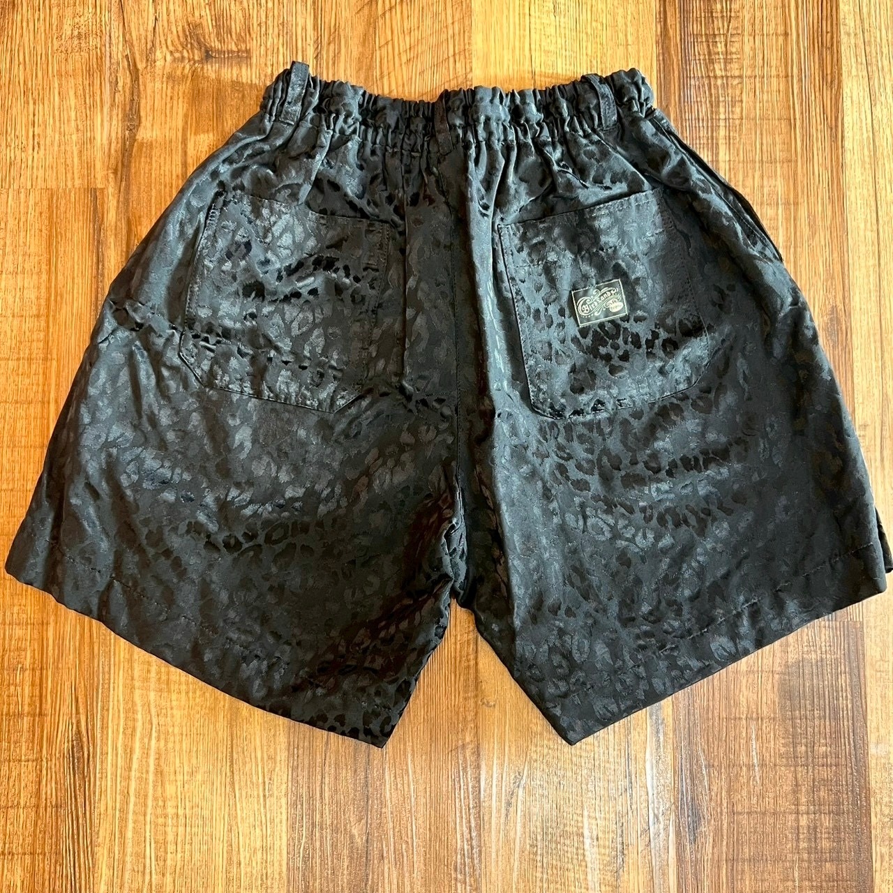 バードランド【Bird Land】EASY PANTS -BLACK LEOPARD (shorts) - 2