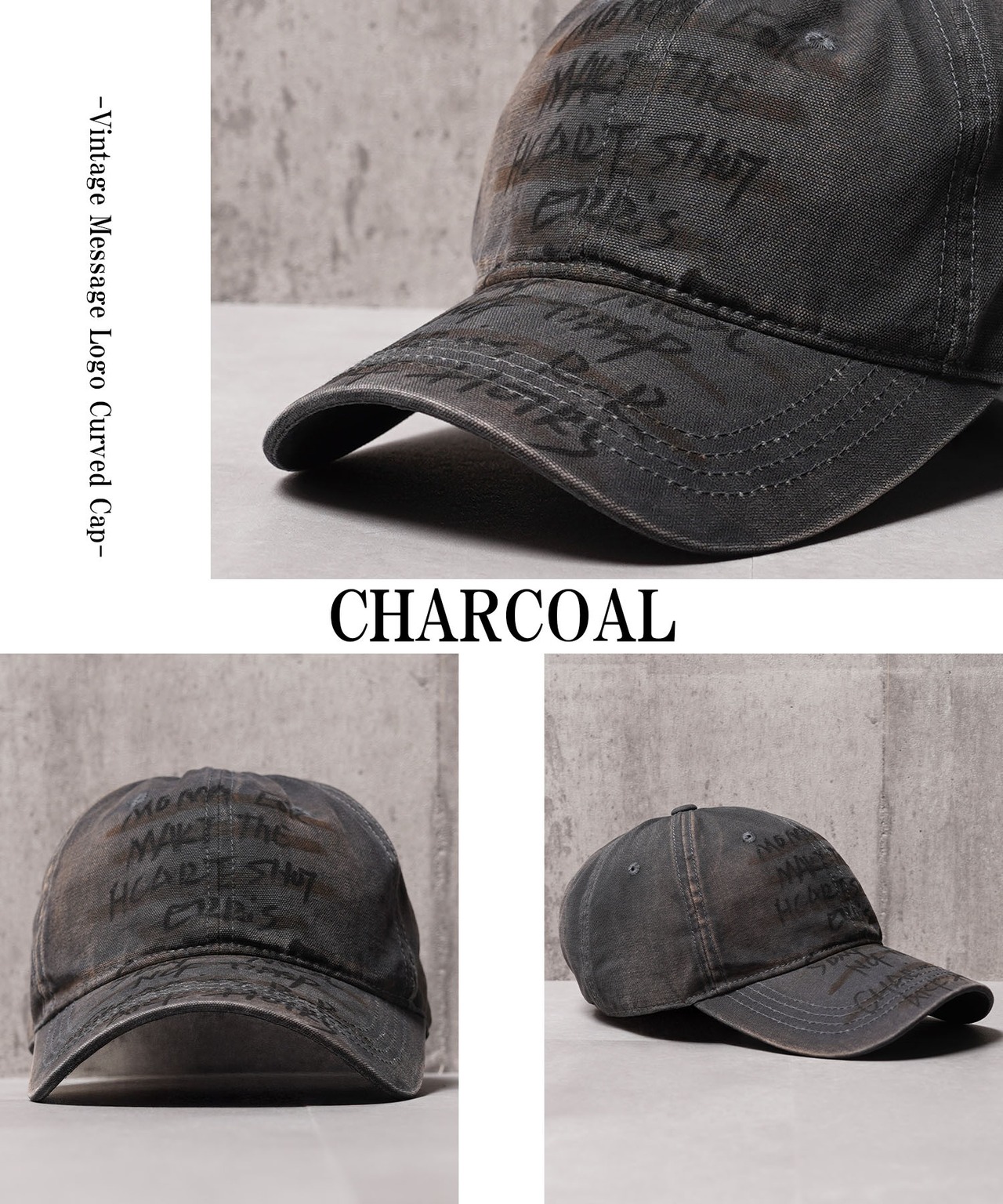 ◆メッセージロゴ カーブキャップ◆ch-25120