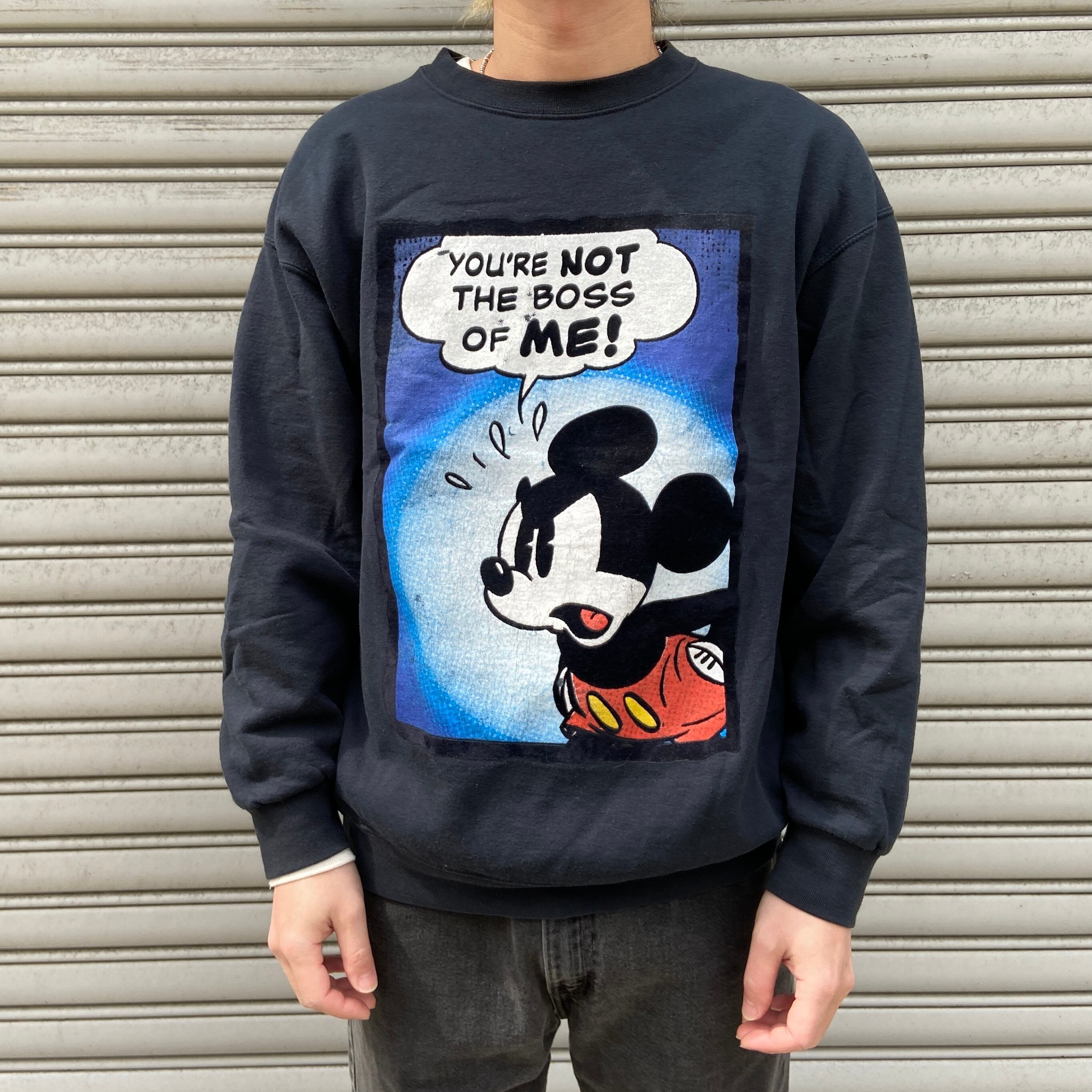 90s ミッキーマウス ディズニー コミックワンシーン キャラスウェット  