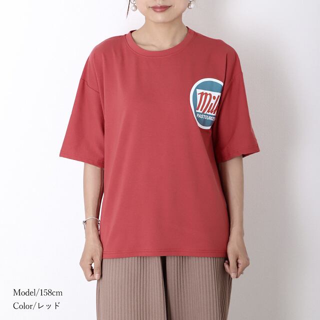 送料無料・即納】 Tシャツ ロゴ 半袖 バックプリント 英字 カットソー