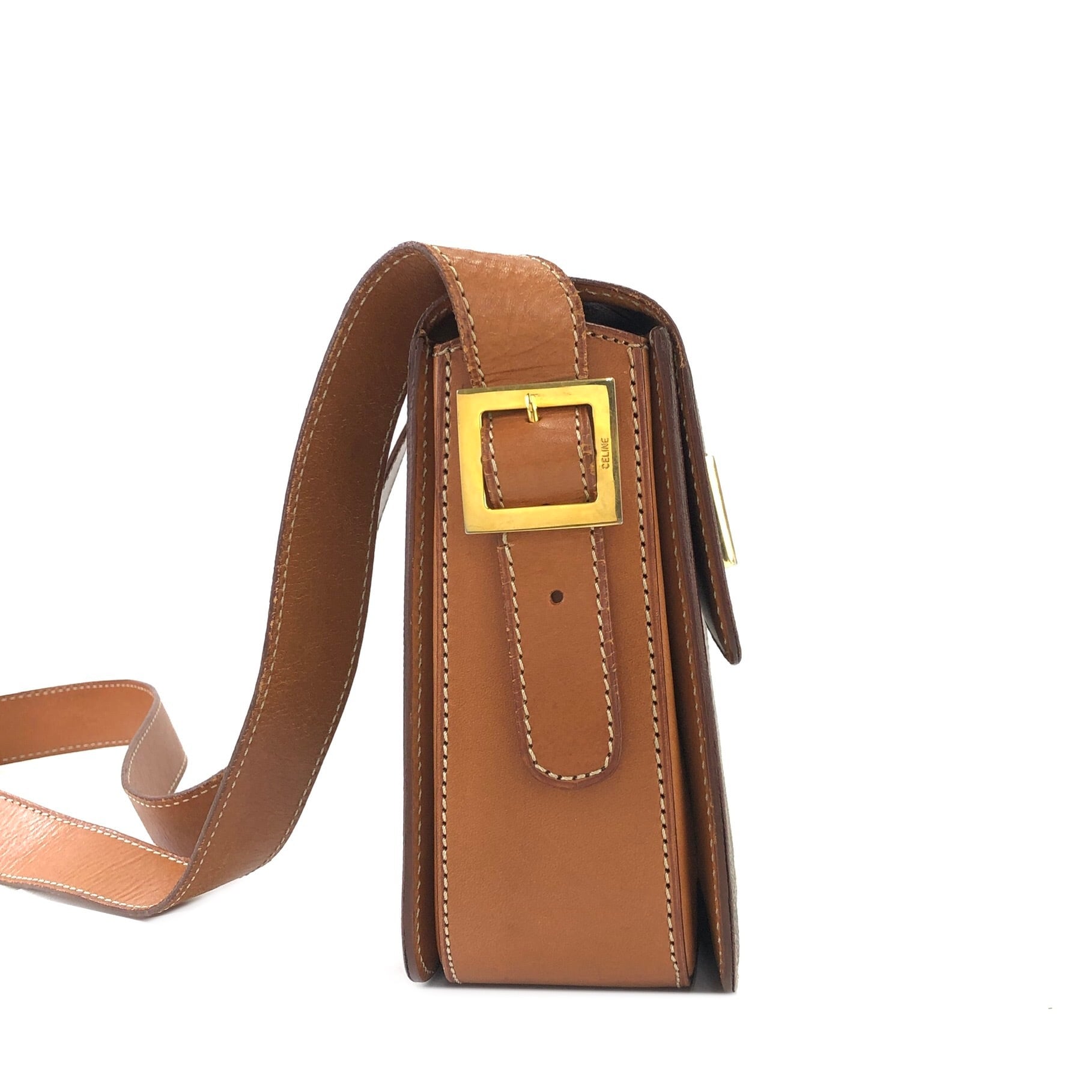 CELINE セリーヌ マカダム ターンロック ロゴ クロスボディ ショルダー