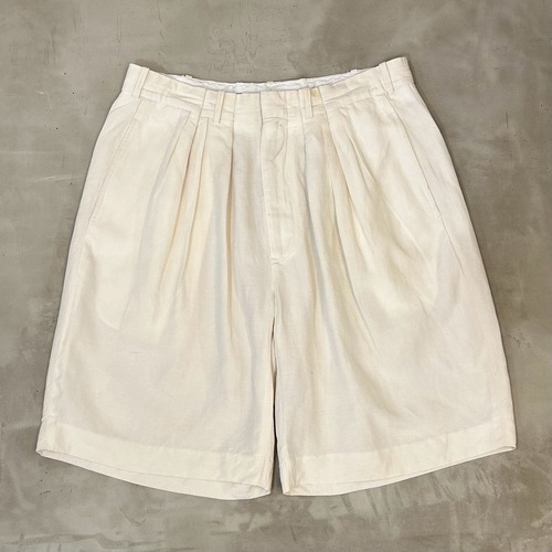 Polo Ralph Lauren Linen × Silk 3Tuck Wide Shorts
