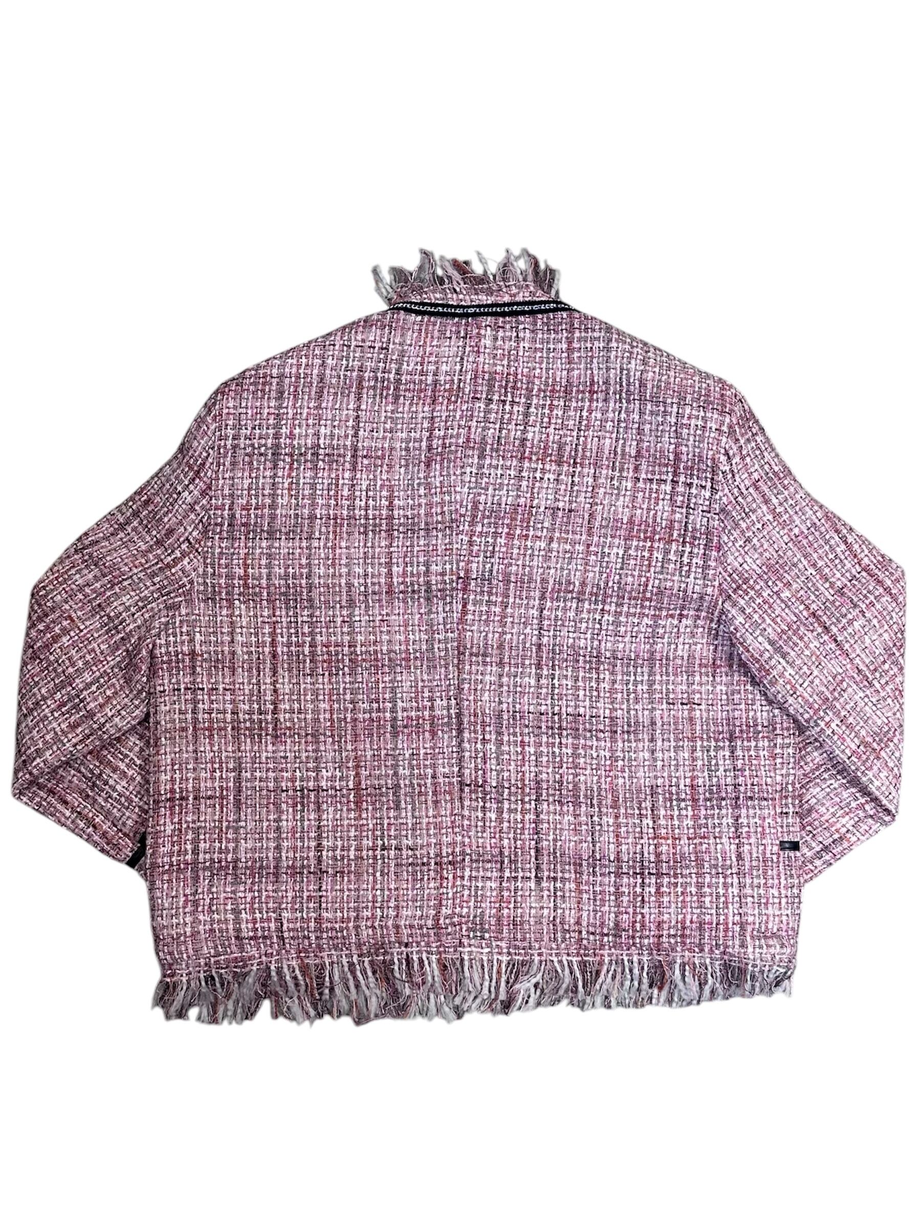 ALUDE SELECT】fringe no color tweed jacket | Pay ID