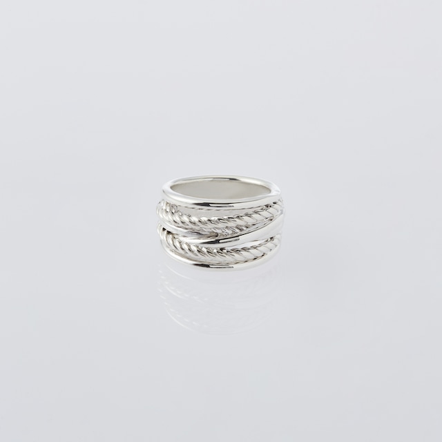 【XOLO JEWELRY ショロジュエリー】OVERLAP SILVER RING オーバーラップシルバーリング XOR072-2、XOR072-3