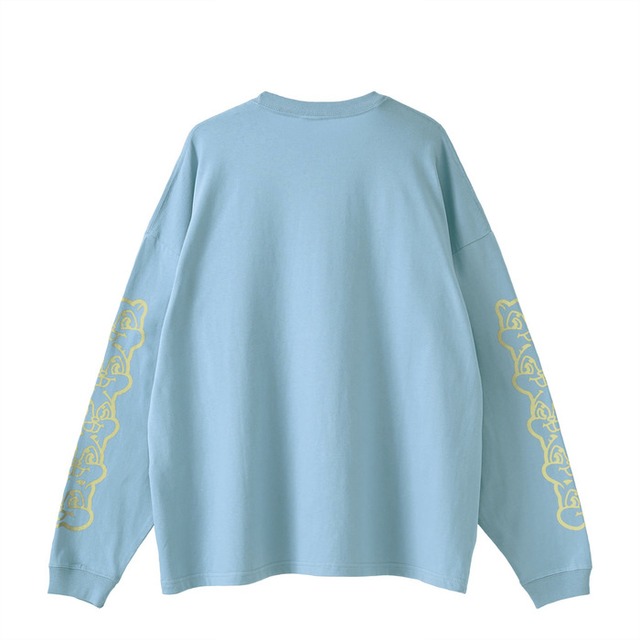 Triple Squirrel Long sleeve T-shirt （トリプル スクワロル ロング スリーブ ティーシャツ)【LightBlue】