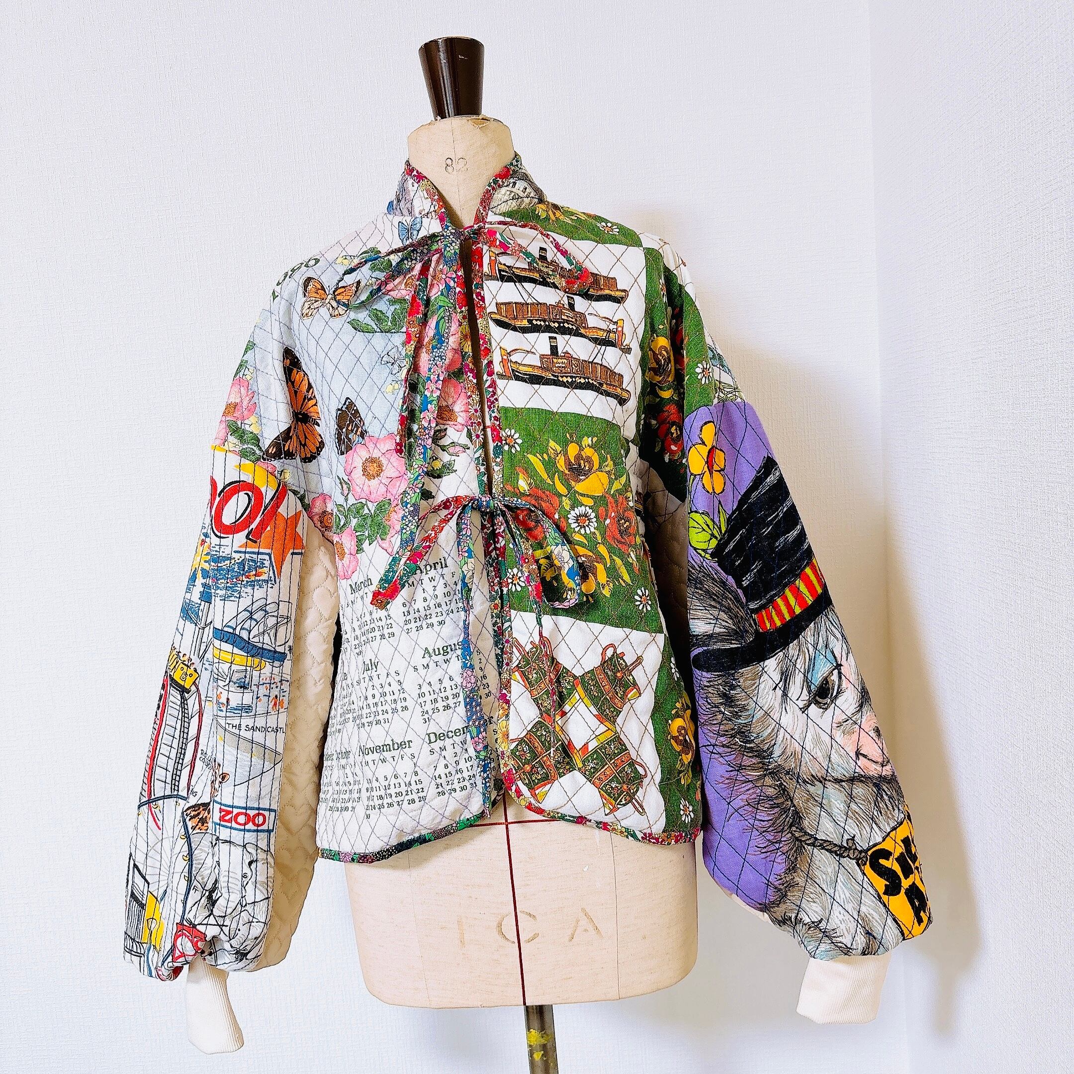 Vintage tapestry quilted jacket