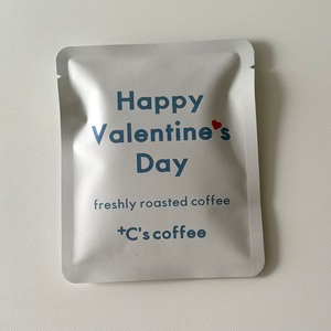 バレンタインデザイン ワンドリップコーヒー　単品　水色