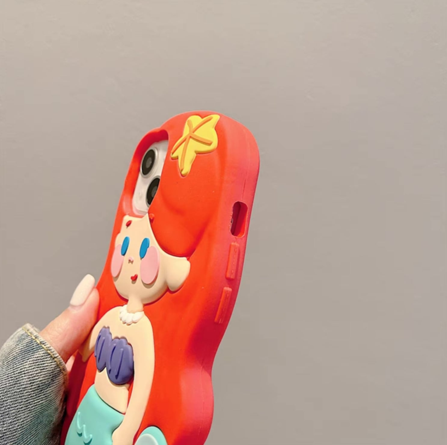 iPhoneケース iPhone14 iPhone13 マーメイド 人魚姫 アリエル おもしろ