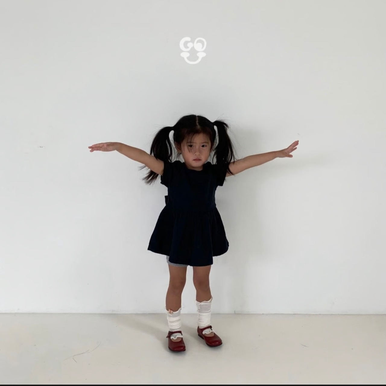 【Go.u】バックリボンカットソー 80〜120cm ネイビー 240518 - 6