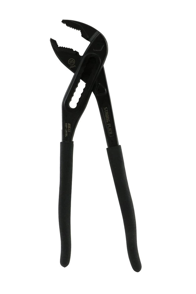 【新着商品】SK11(エスケー11) ストロングウォーターポンププライヤー 最大口開き50mm SWP-250BL ブラック