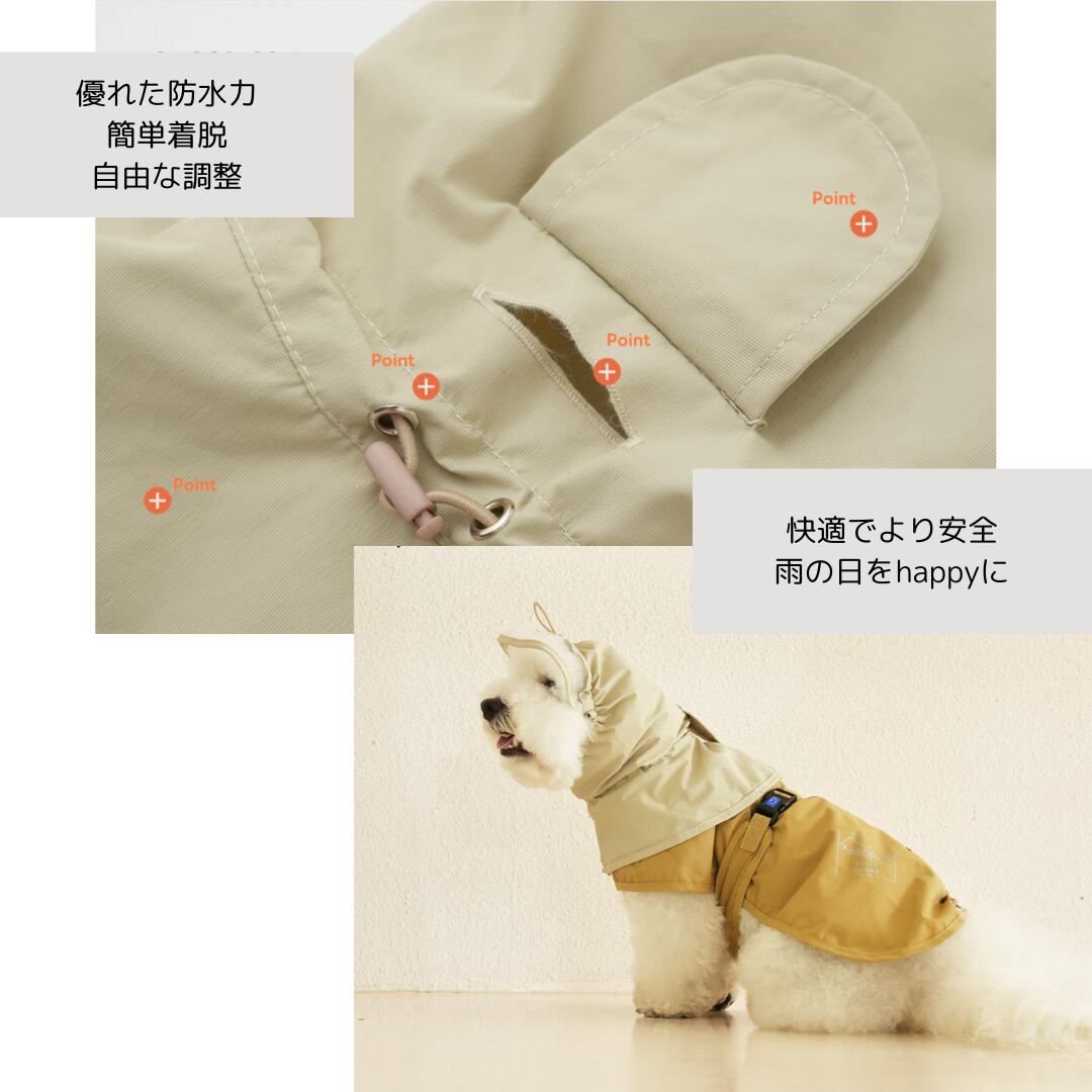 andblank 犬用レインコート 6XL イエロー andblank 犬用レインコート 6XL イエロー 【公式通販】