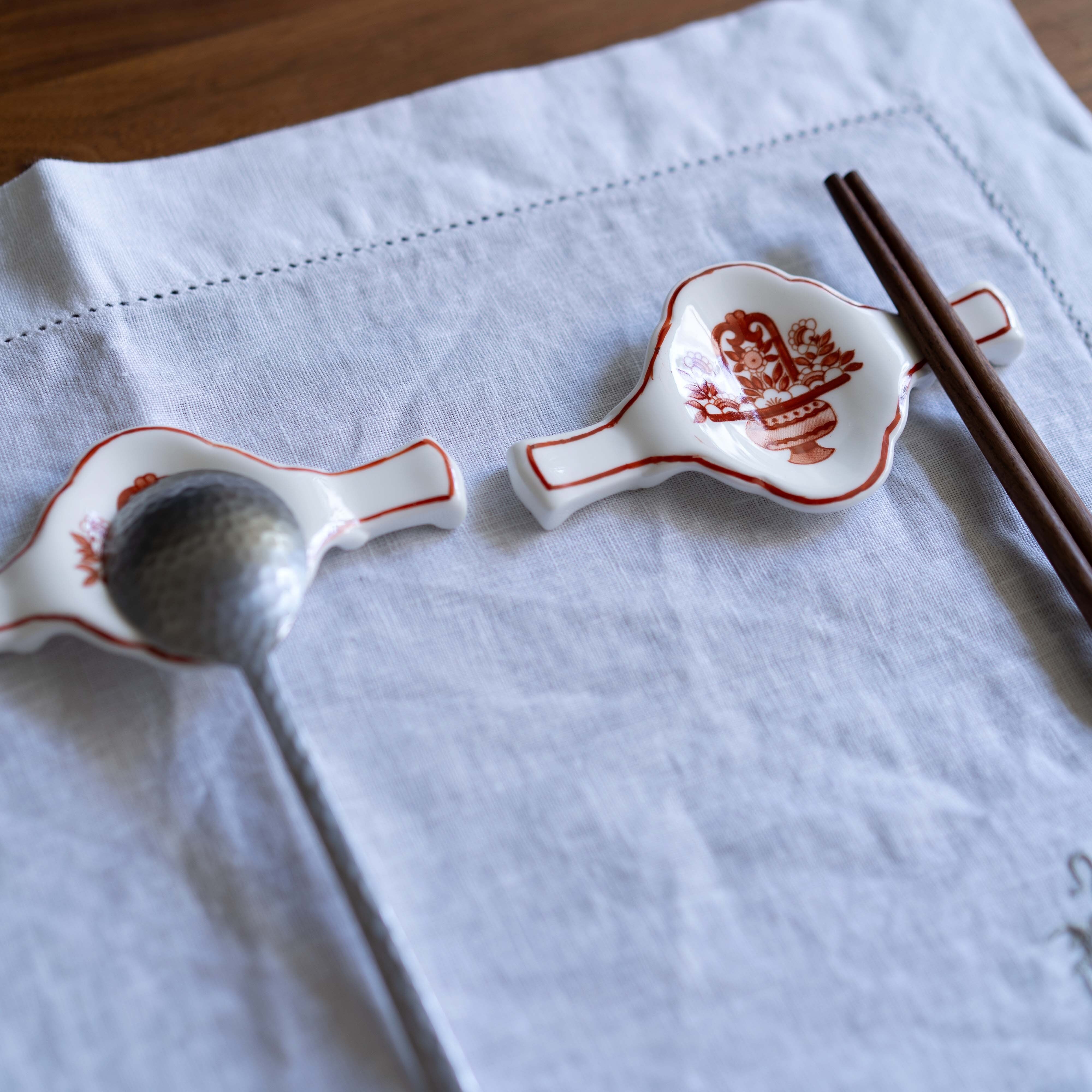 『おおきめのカトラリーレスト』箸＆スプーン置き／香港 | アジアの暮らしの道具 ユウオリエンタル