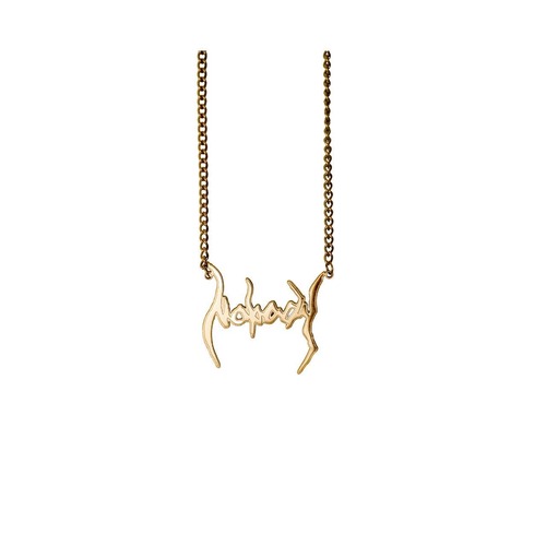 NOBODY LOGO NECKLACE GOLD