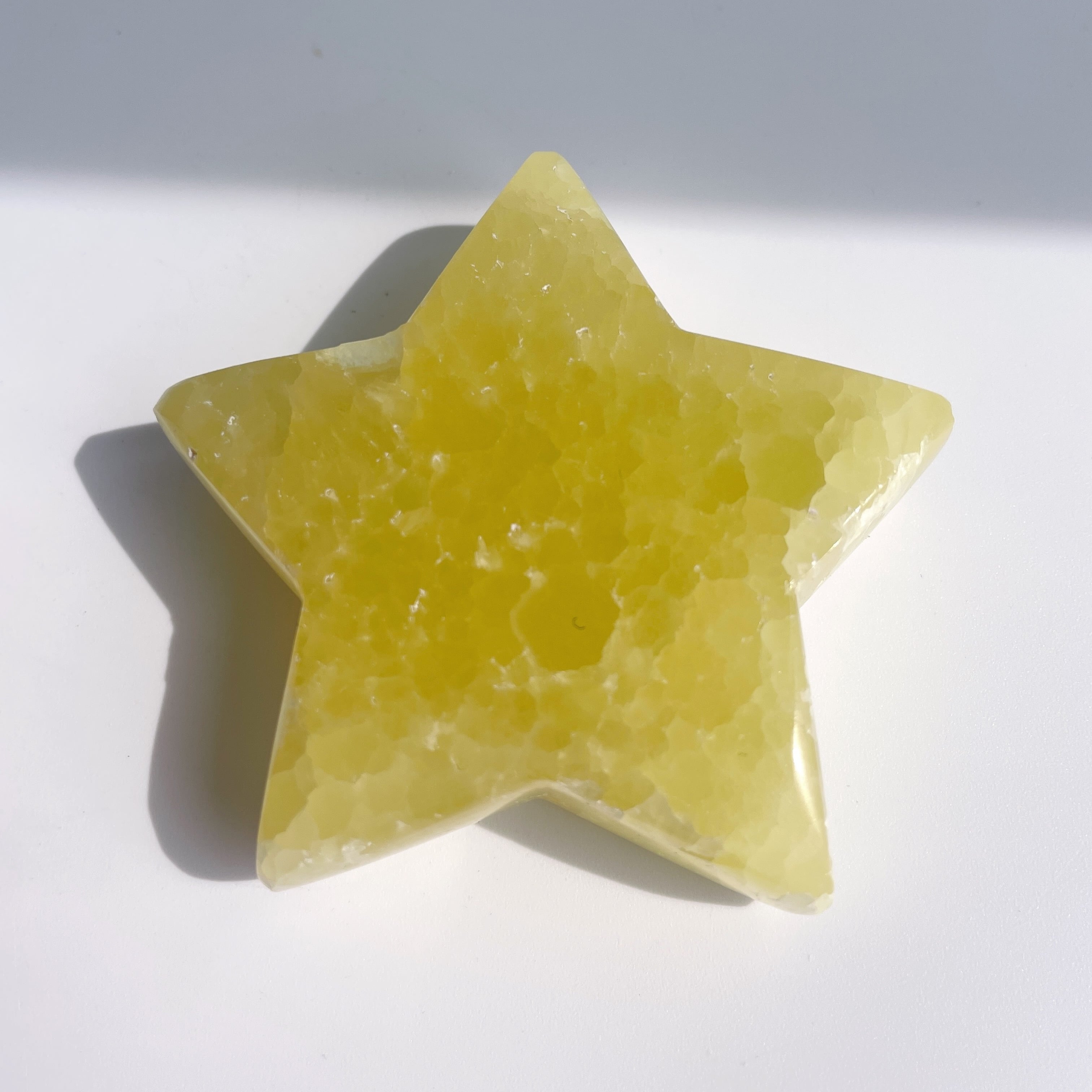 イエローカルサイト 星24◇Yellow Calcite◇パワーストーン・天然石