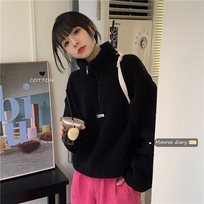 ウールプルオーバー セーター ルーズショートトップス コート スプリング 春物 ウィンター 冬物 モンロー33678019779