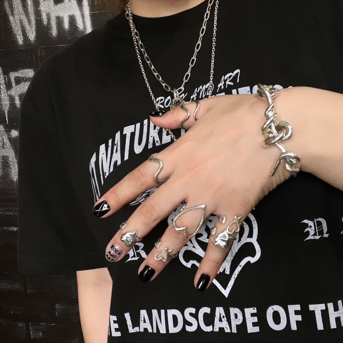WIRE ART WAVE RING 【R X 116】スターリングシルバーリング