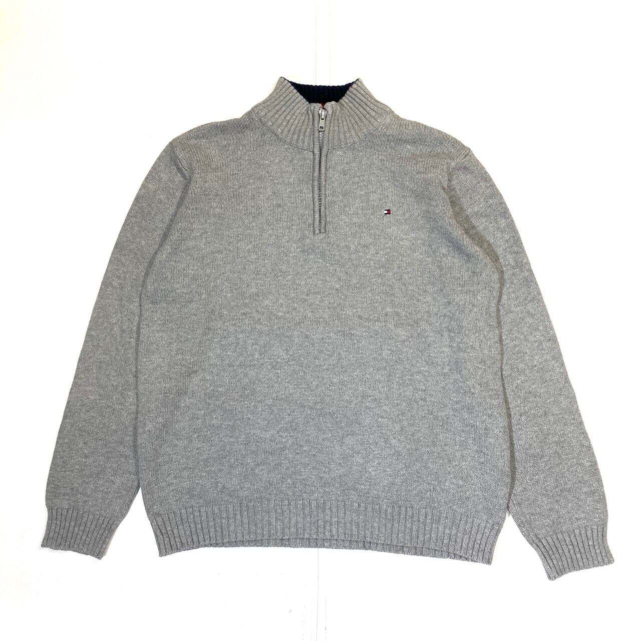 TOMMY HILFIGER トミーヒルフィガー ワンポイントロゴ ハーフジップ