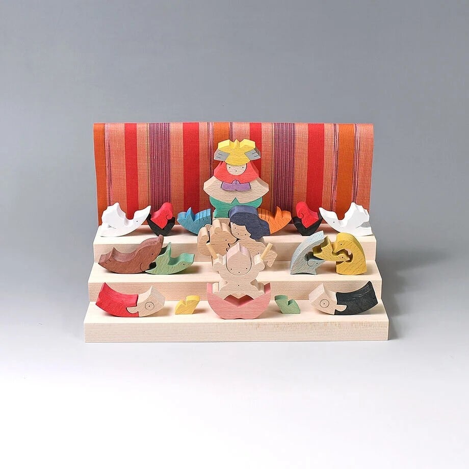 【新品】小黒三郎　里山円武者五段飾り 里山円武者三段飾り【小黒三郎の五月人形】【KK240】 | ANDCHILD