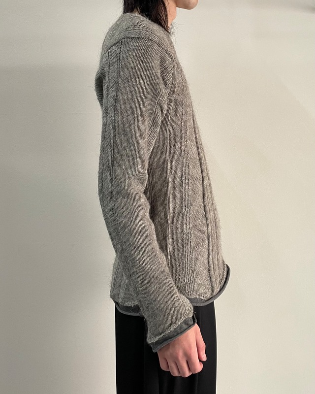 【AD1998/COMME des GARCONS HOMME】layered wool knit