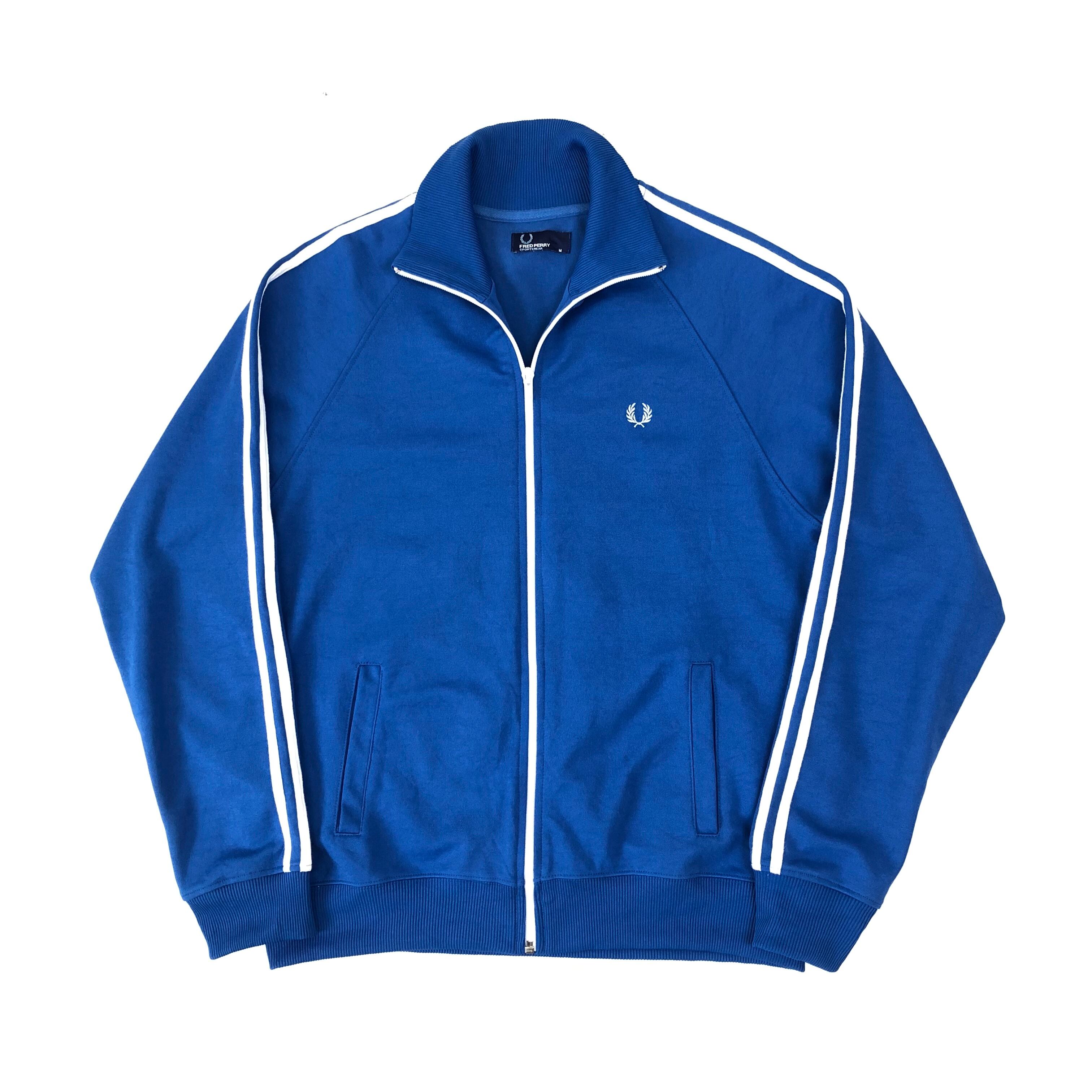 0380 / FRED PERRY jersey track jacket ブルー トラックジャケット ...