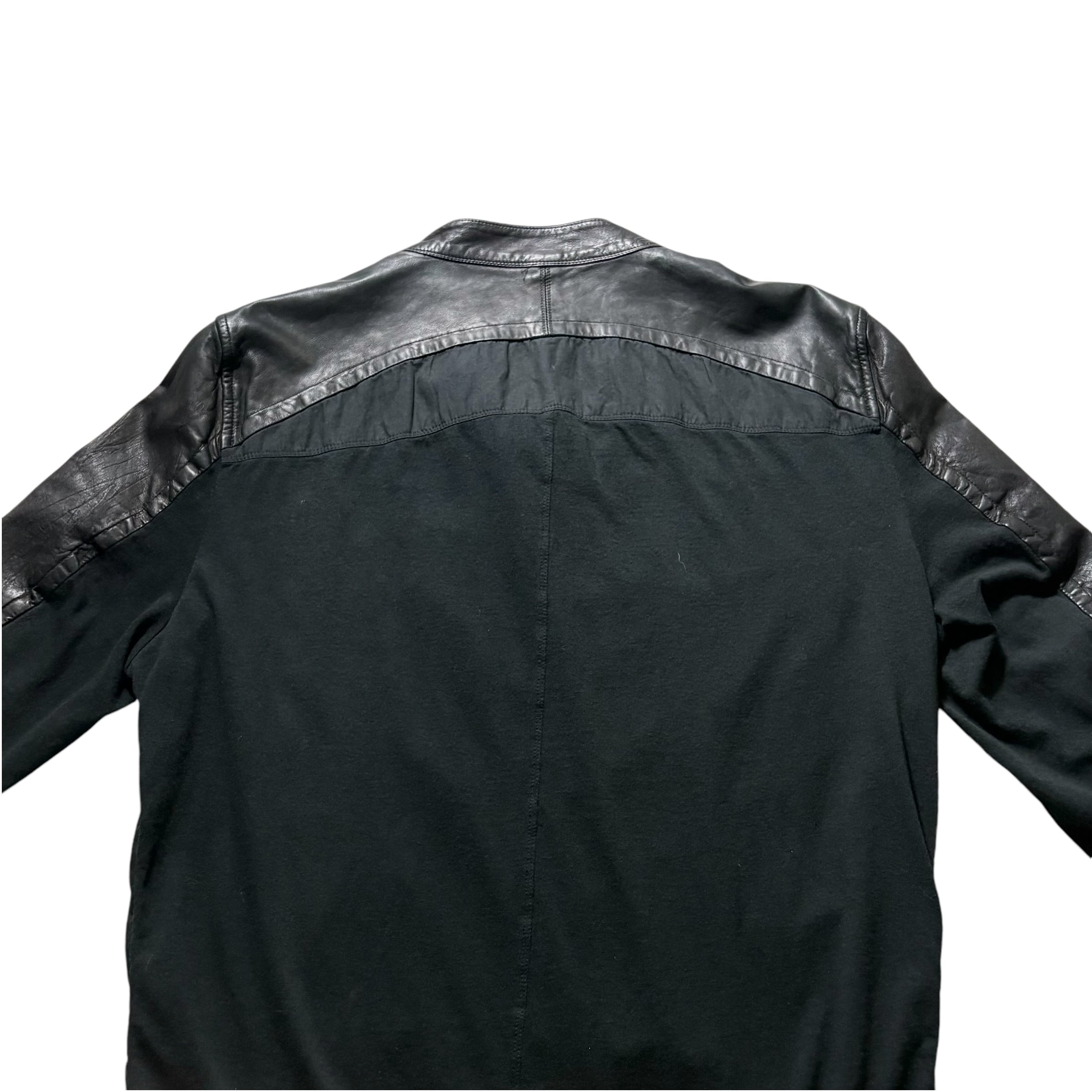 RICK OWENS leather switching riders jacket | NOIR ONLINE