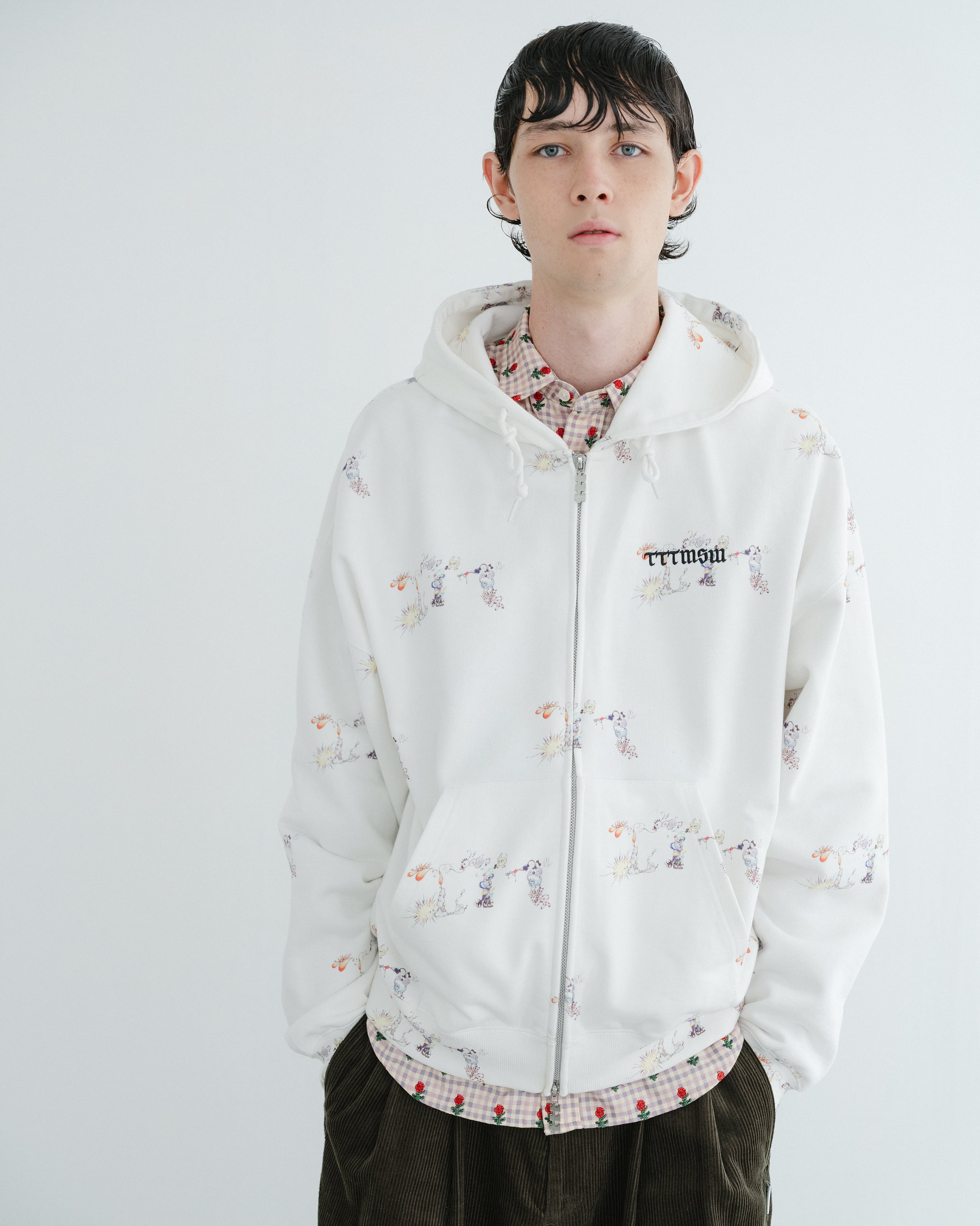 Coco zip up hoodie（WHITE） | TTTMSW