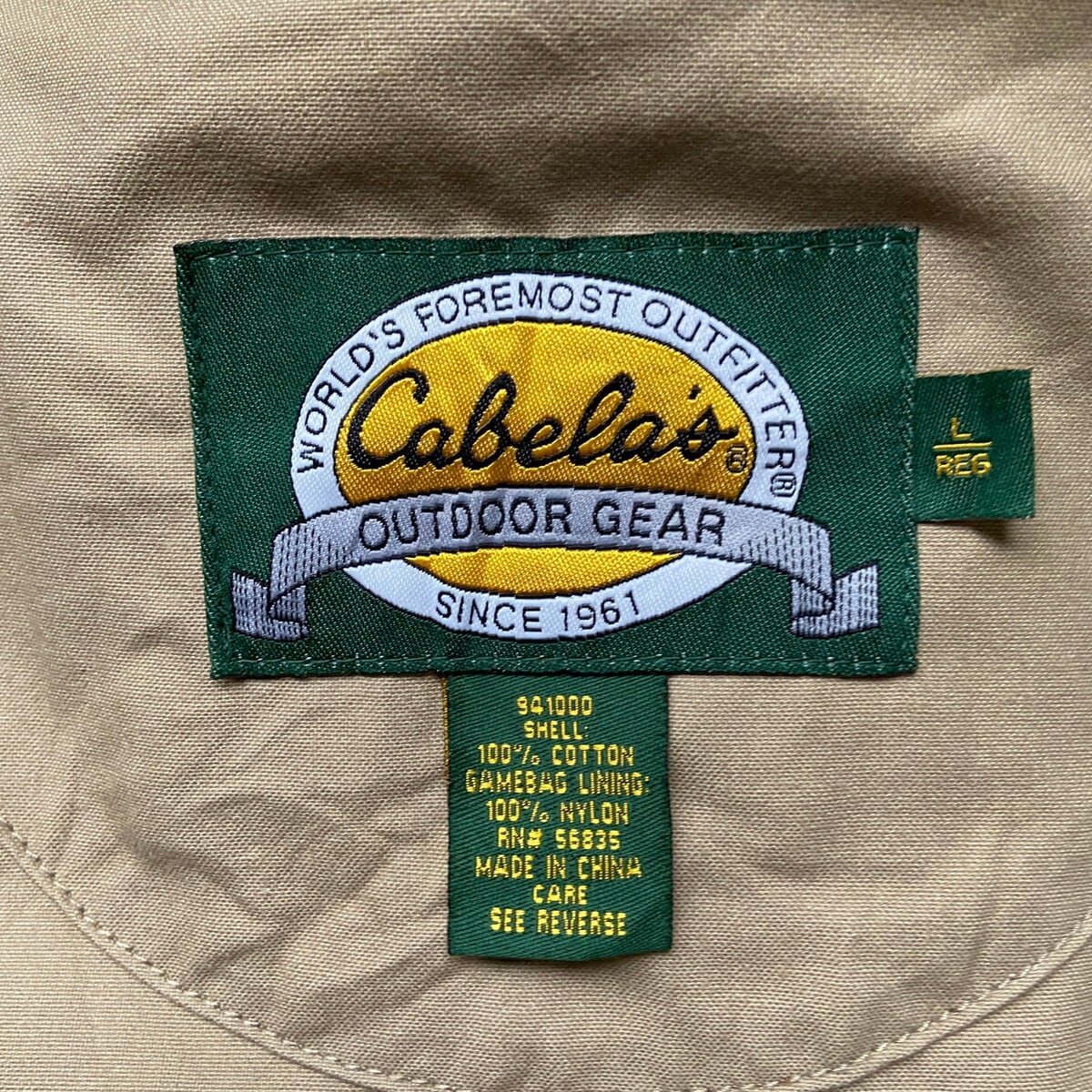 90s オールド 希少サイズ S ■ Cabelas カベラス ポケット付き 半