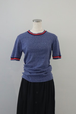 70s-80s Euro s/s knit ringer t-shirt