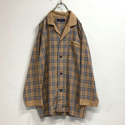 Burberry バーバリー ノバチェック プリズンシャツ ベージュ | 古着屋 MOU