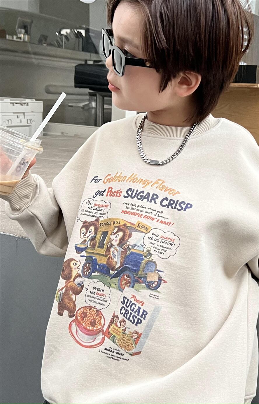 120cm SHUGARCRISP裏起毛トレーナー