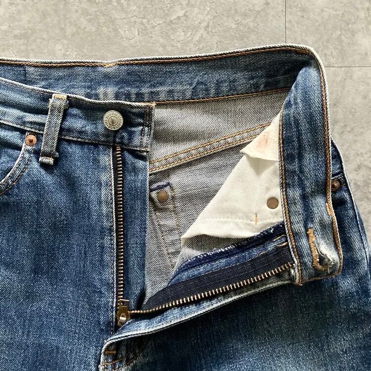 W29 L34】90's Levis 704Z-XX リーバイス 140周年 ボタン裏刻印J09