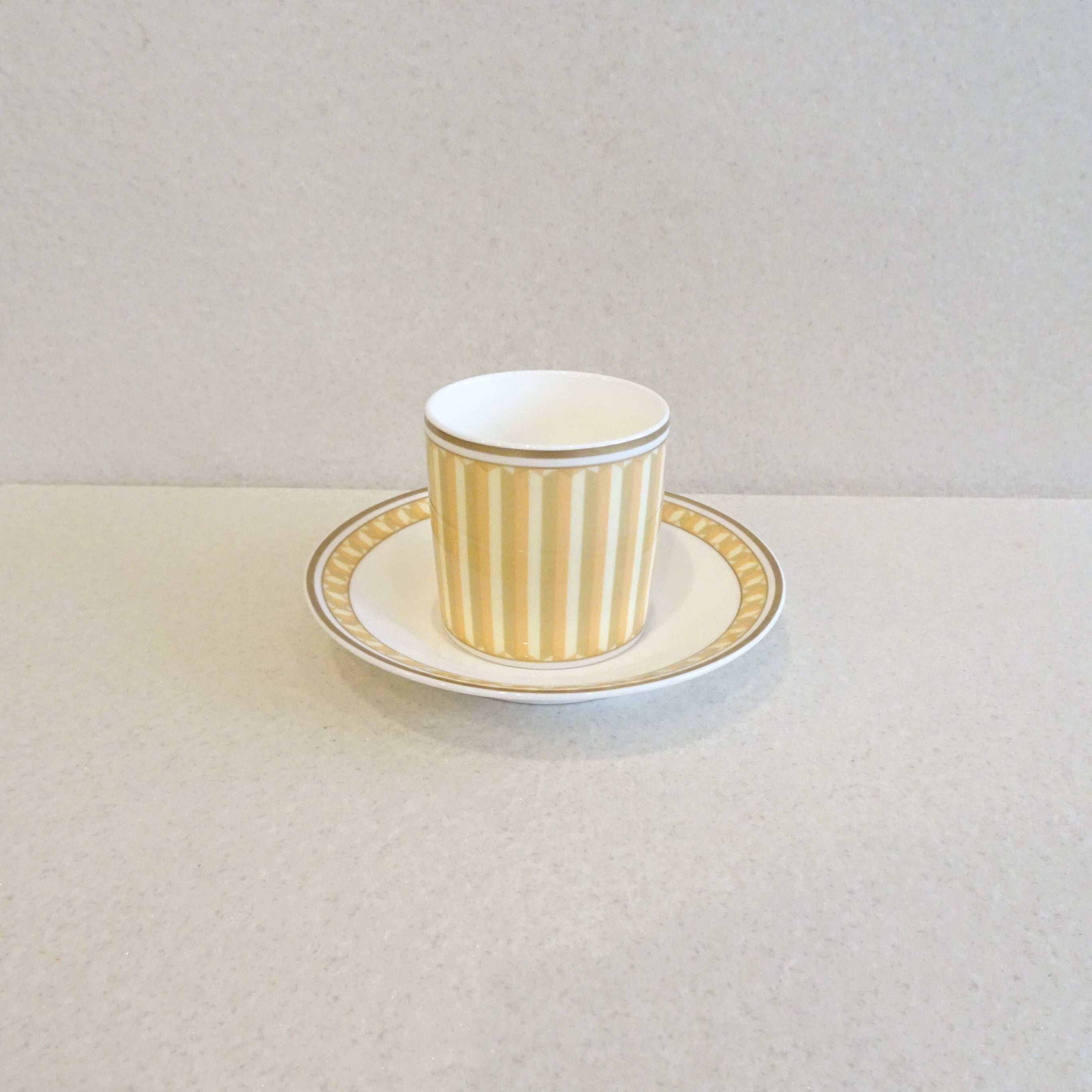 ノリタケ オレンジストライプのカップ＆ソーサー | 純喫茶家具の村田商會