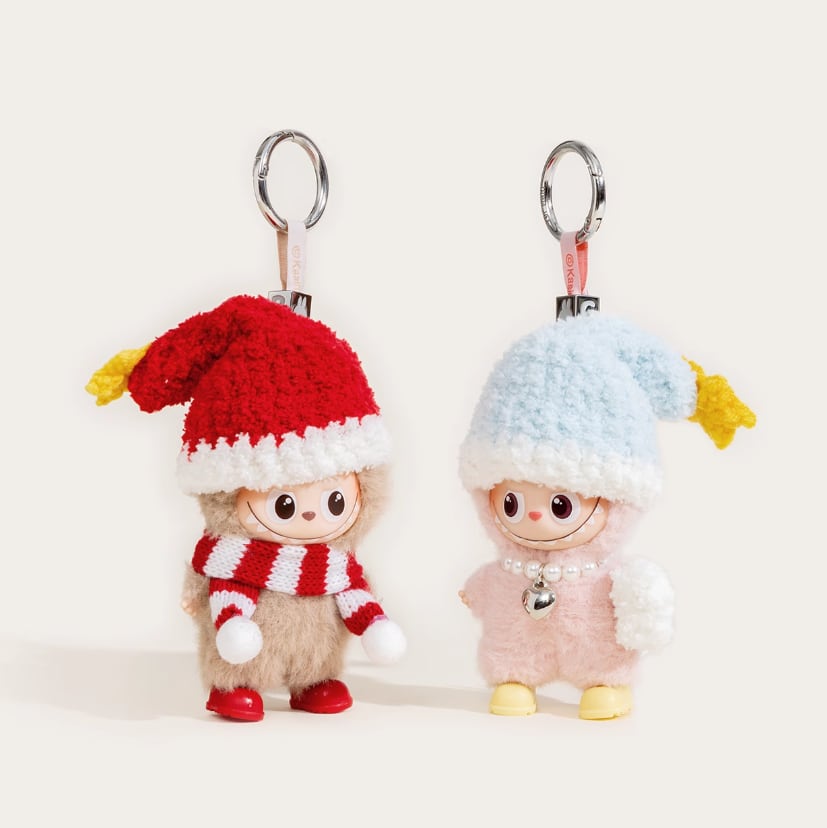 超かわいい!クリスマス・冬の願い星♡ labubu 4.0 ラブブ 10cm クリスマス着せ替え 手作りウェアセット とっておきの一枚