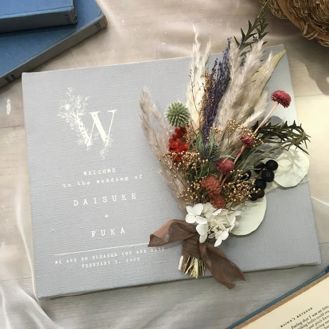 イニシャル フラワーウェルカムボード│結婚式 スワッグ | DIY store PBW