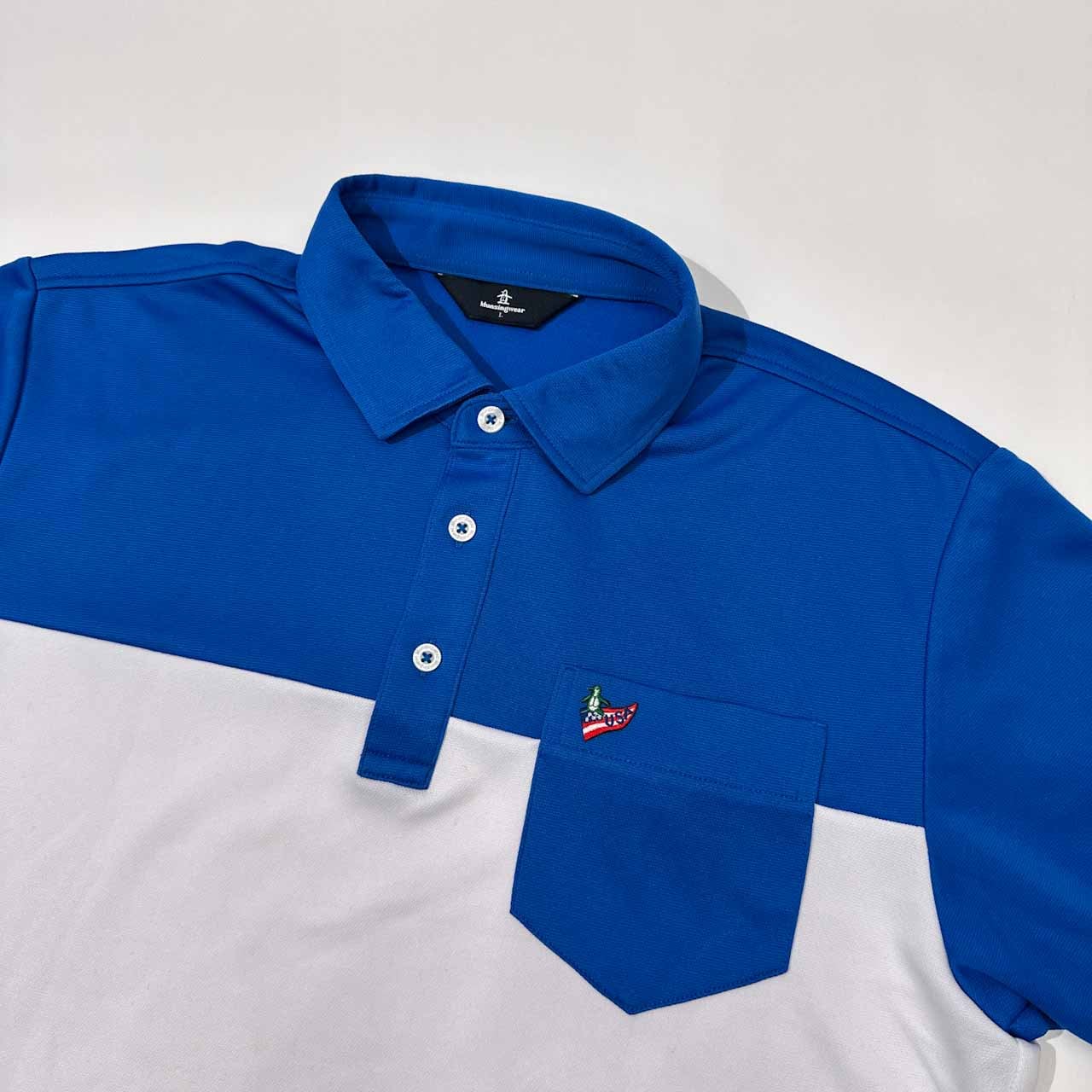Munsingwear マンシングウェア ポケット付き ツートン ドライ 半袖