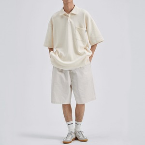 ★WAFFLE LOOSE POLO SHIRT　　　　　　01073