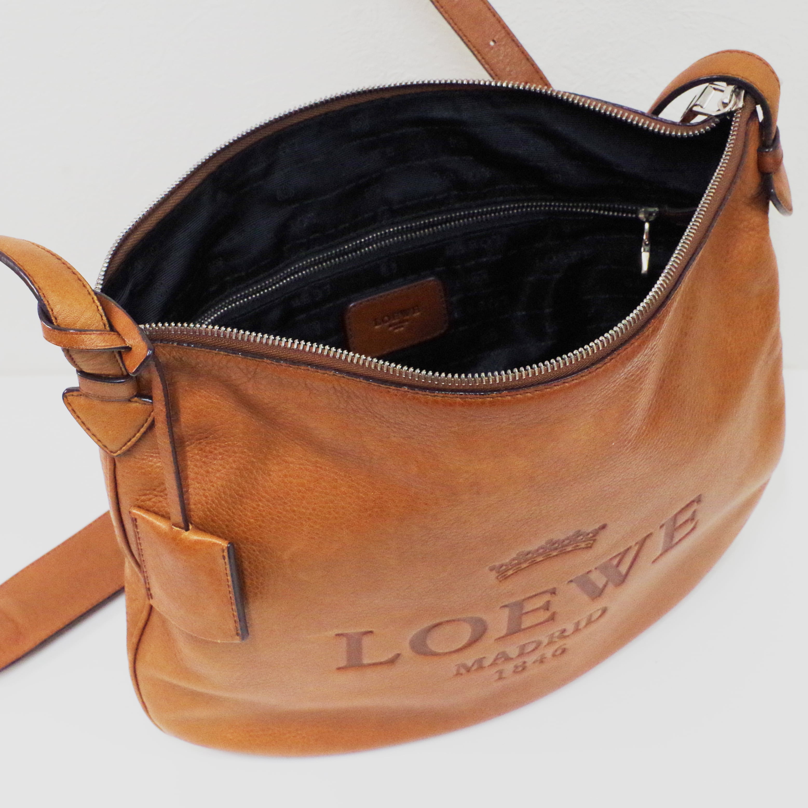 LOEWE ロエベ ヘリテージ ショルダーバッグ レザー ブラウン | rean