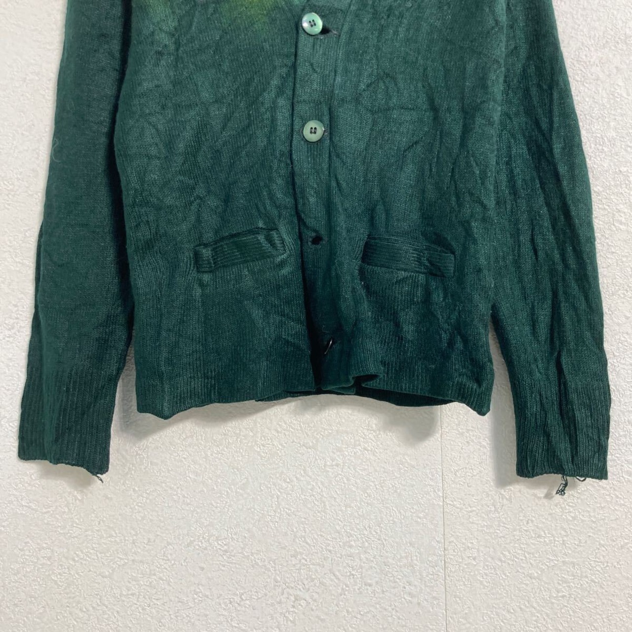 A+ アクリル ニット セーター カーディガン キッズ S グリーン Vネック 制服 古着卸 アメリカ仕入 a610-7084 | 古着屋 ...