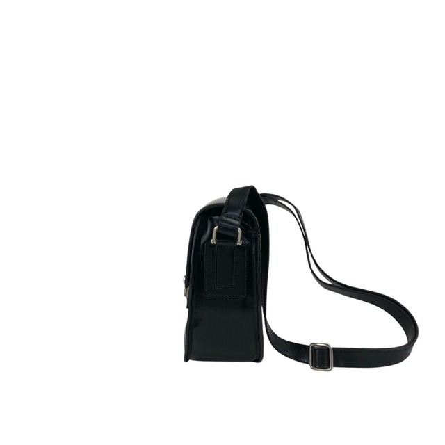 CELINE セリーヌ ショルダーバッグ ブラック シルバー ガンチーニ レザー vintage ヴィンテージ オールド ni2xww