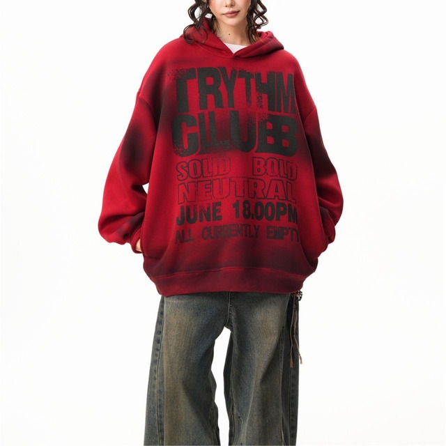 スプレーグラフィックルーズパーカー 3col   R01104