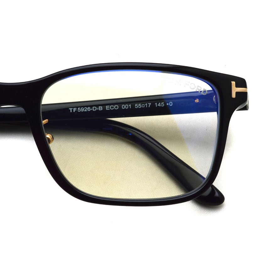 TOM FORD / TF5926-D-B ECO / 001 Black ブラック-ブルーライトカット 