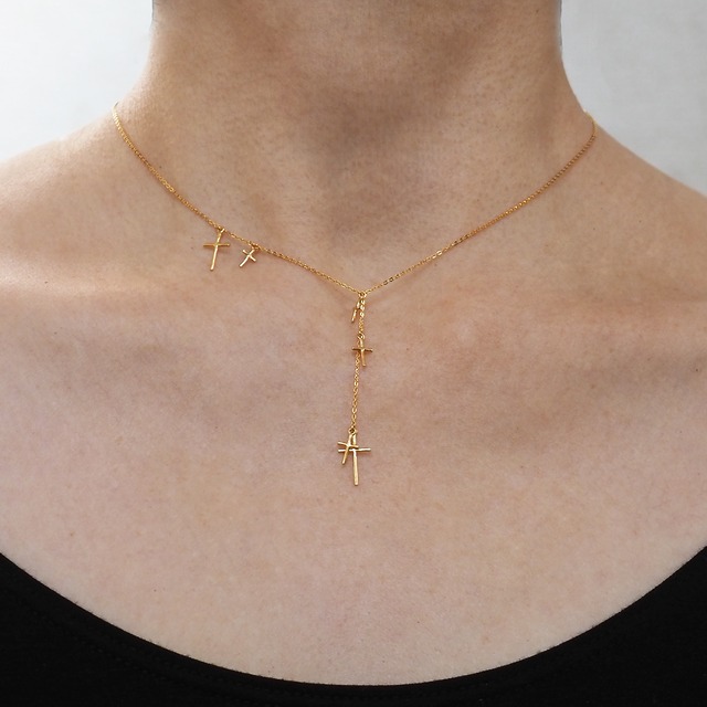 Star Cross Necklace (gold)