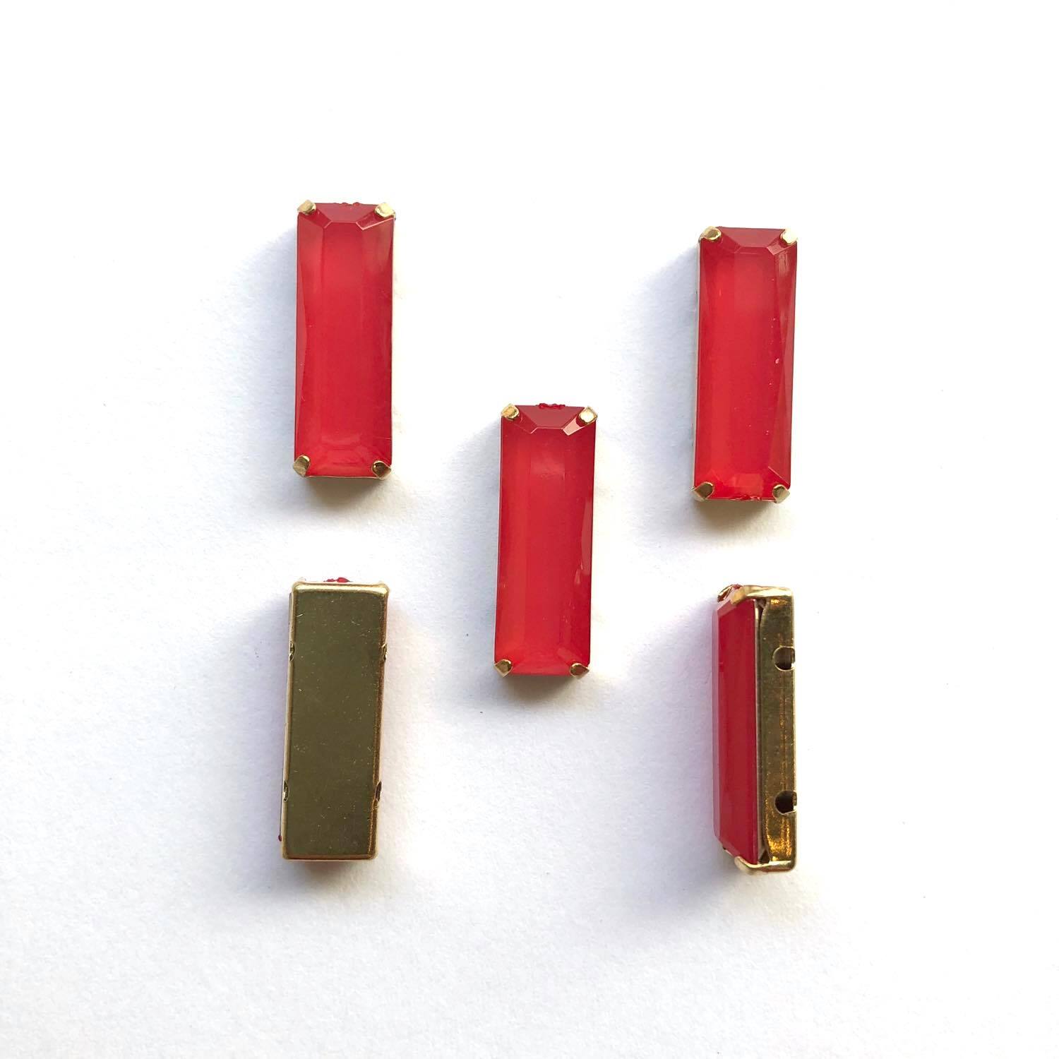 再入荷〉宝石風長方形カボション（20mm） | Dua-アクセサリーパーツ