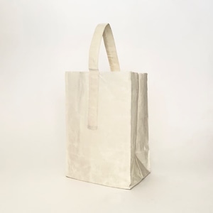 グロサリーバッグ ハンドル付き S ホワイト｜Grocery Bag with Handle Small White PUEBCO